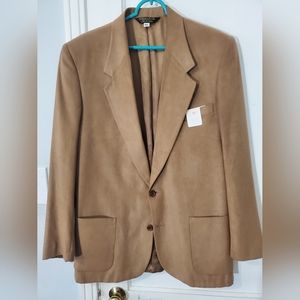 CHAMISTIE Micro Suede Sport Coat Jacket Blazer Size 40L